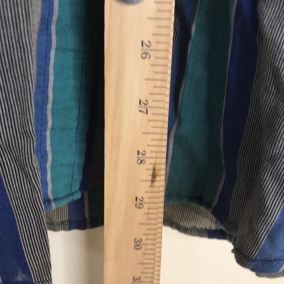 Vtg western plaid pearl snap button long sleeve shirt size medium cowboy rodeo - Picture 10 of 13